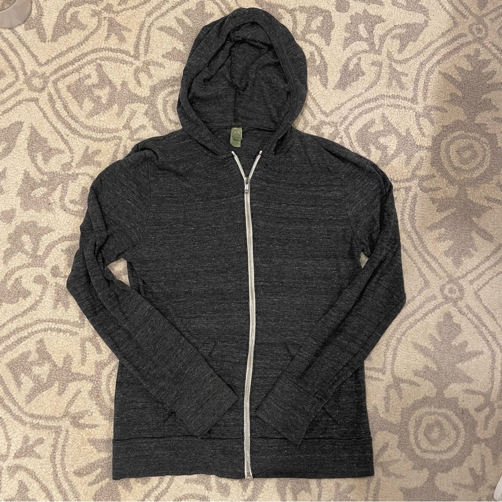 Alternative Earth Gray/Charcoal Zip Up Sweatshirt